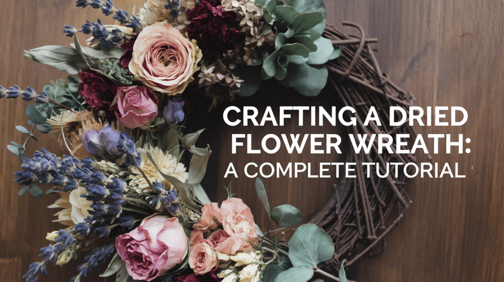 Crafting a Dried Flower Wreath