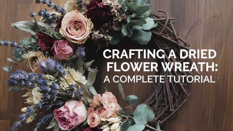 Crafting a Dried Flower Wreath