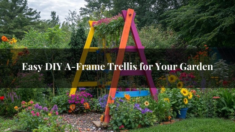 Easy DIY A-Frame Trellis for Your Garden