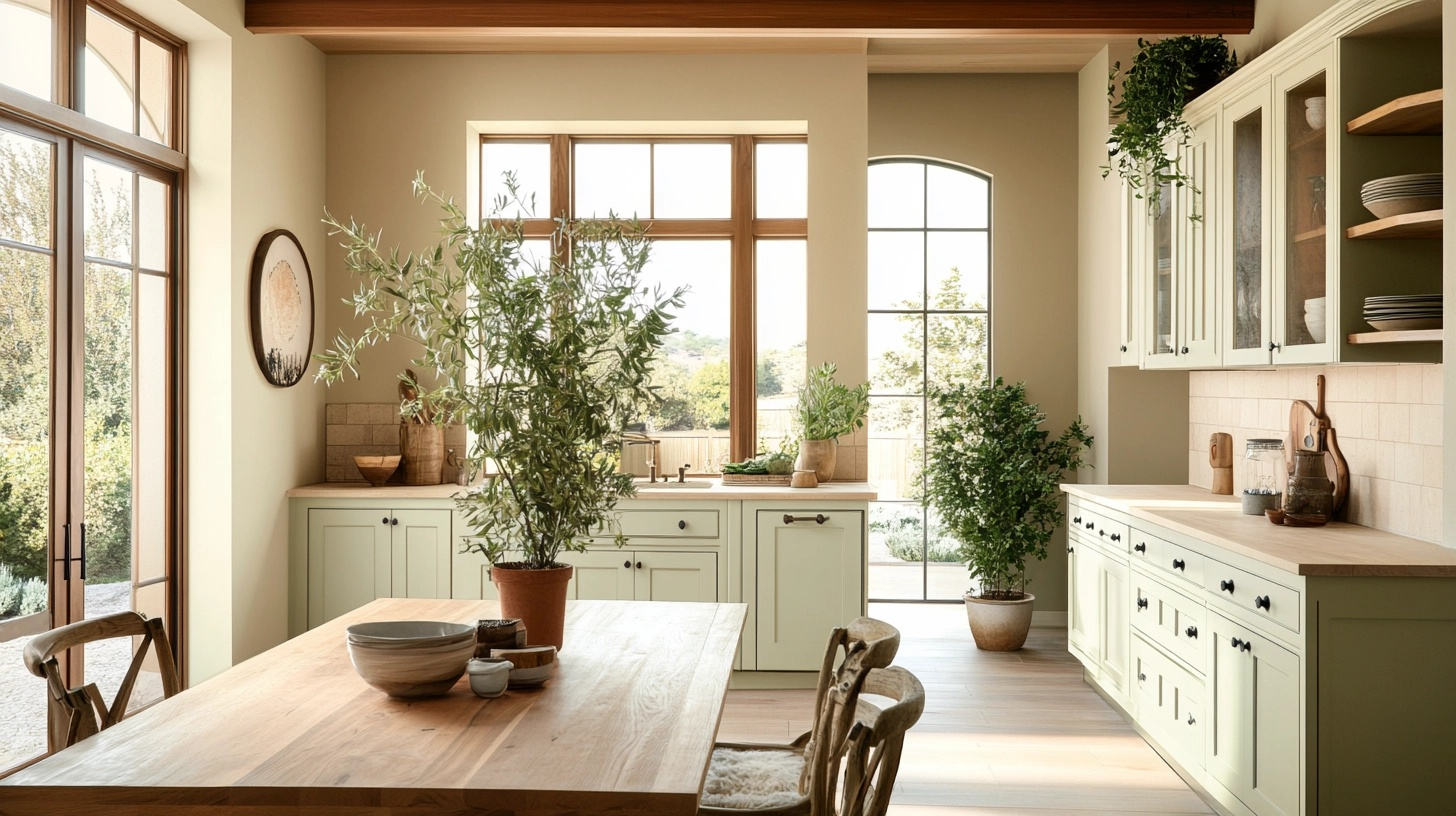 Accessible Beige + Sage Green + Creamy White