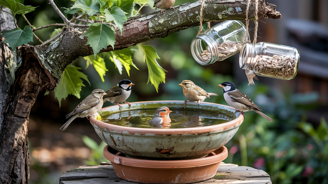 Bird Baths and Feeders

