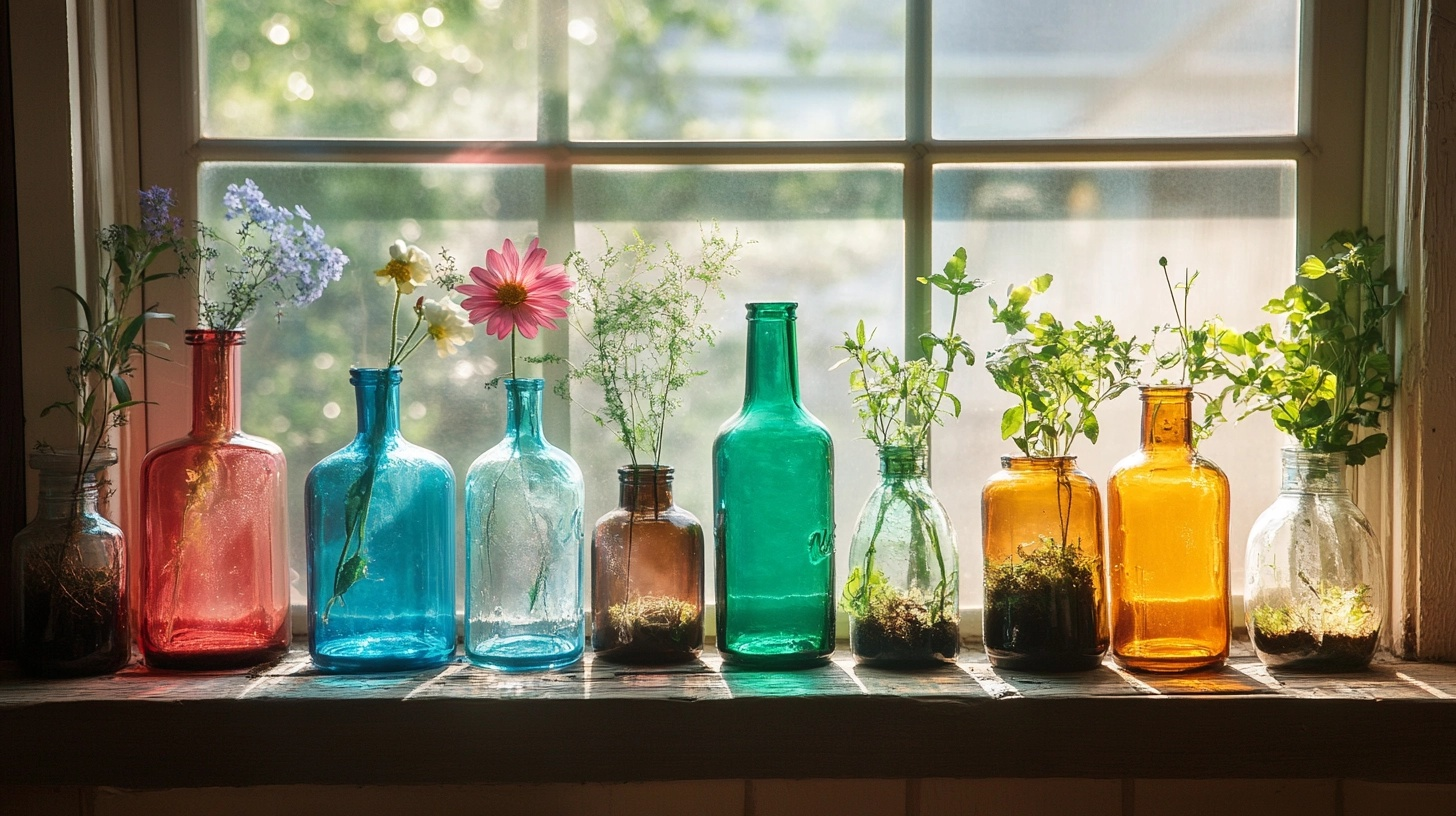 Glass Bottles and Mason Jars
