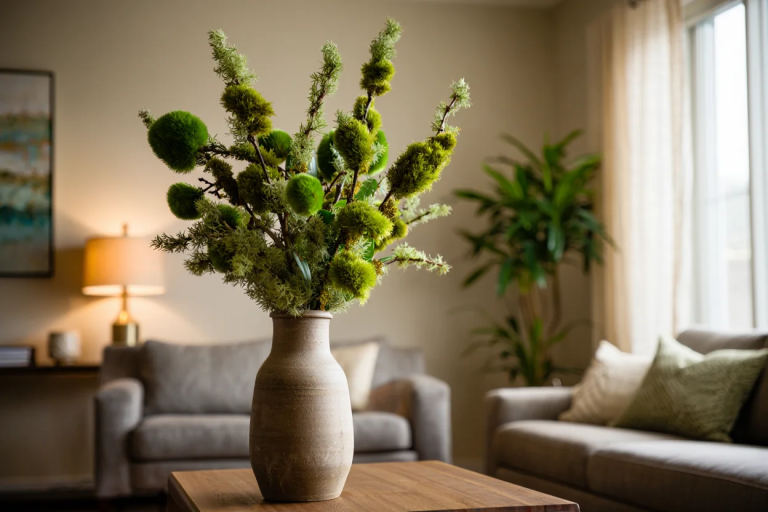 Crafting Nature: DIY Moss Branches for Home Decor