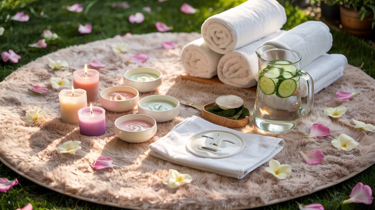 Spa-Inspired_Picnic_with_Refreshments_and_Masks
