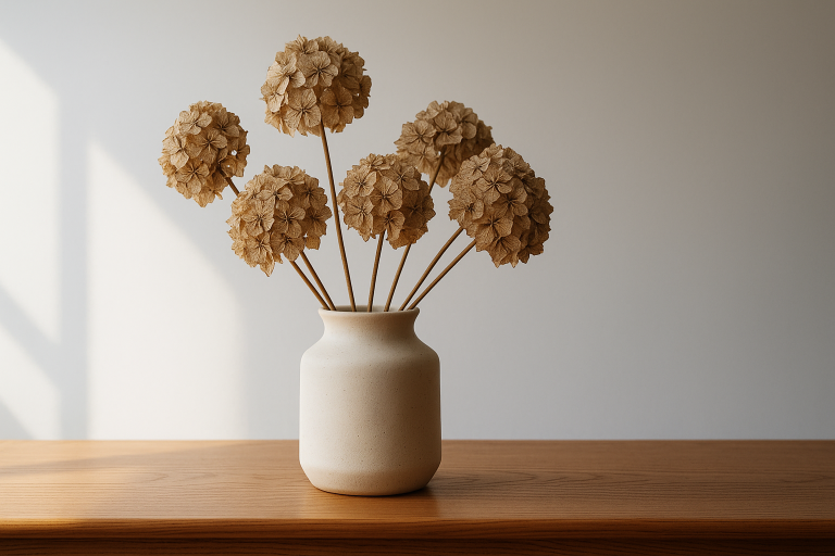 dried hydrangeas