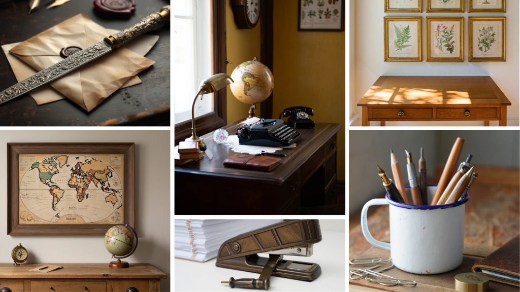 vintage desk decor ideas