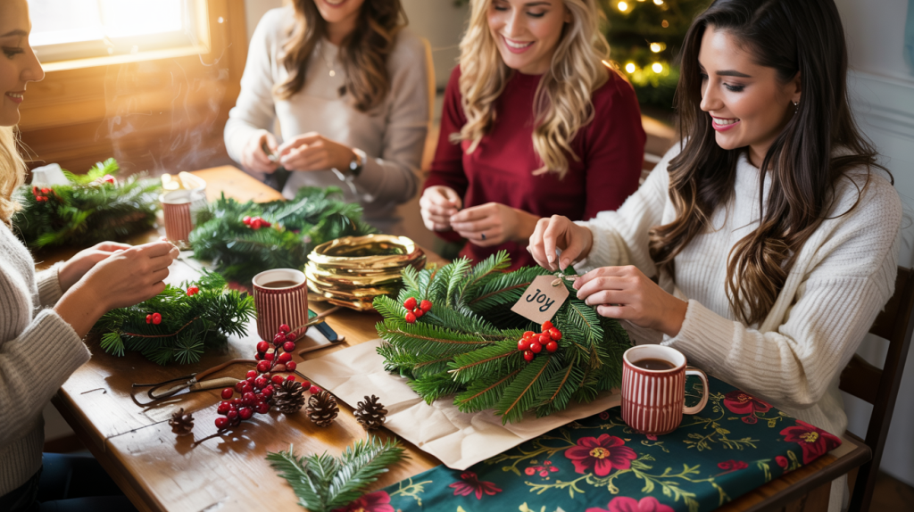 wreath making party